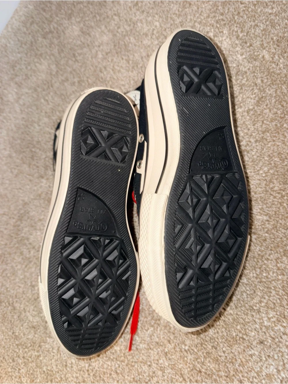Converse High Top Star Sneakers with Red Accents - Picture 4 of 4